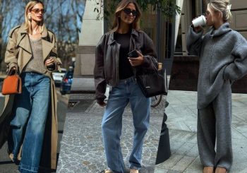 Modische Herbstoutfits mit vielseitigen Lederdetails